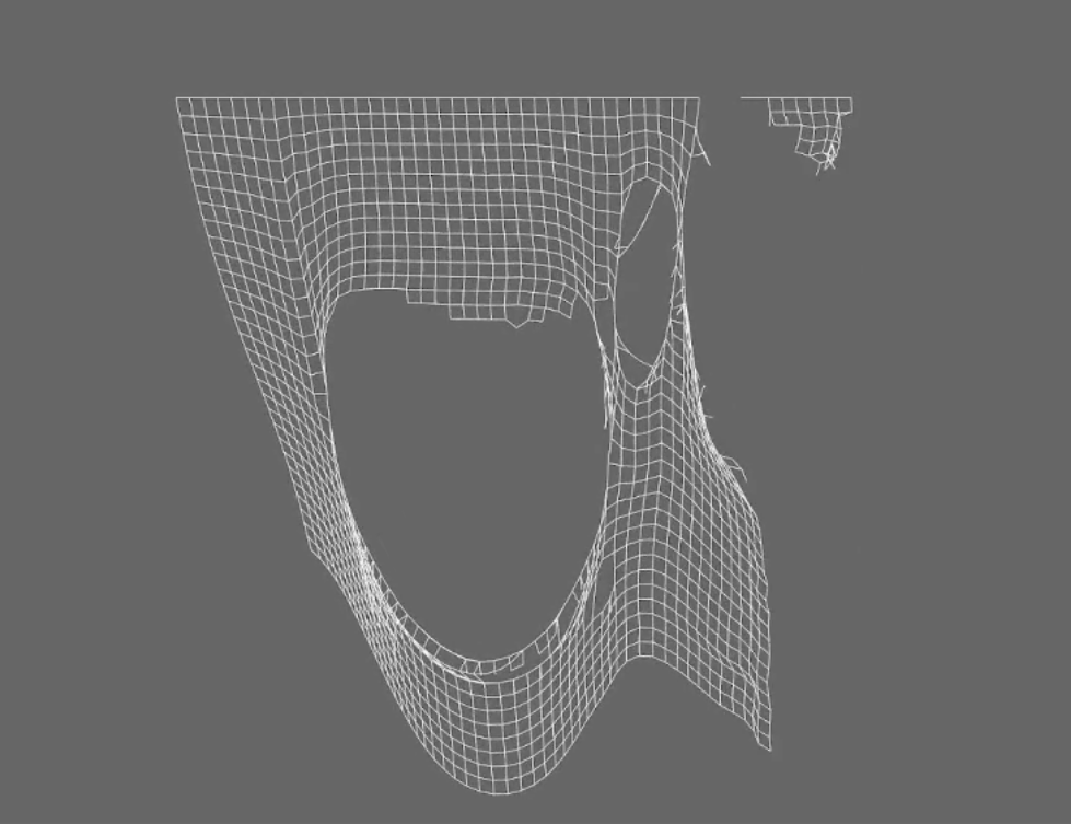 Cloth Simulation using a mass-spring system in Bevy